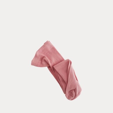 Collant algodão liso rosa
