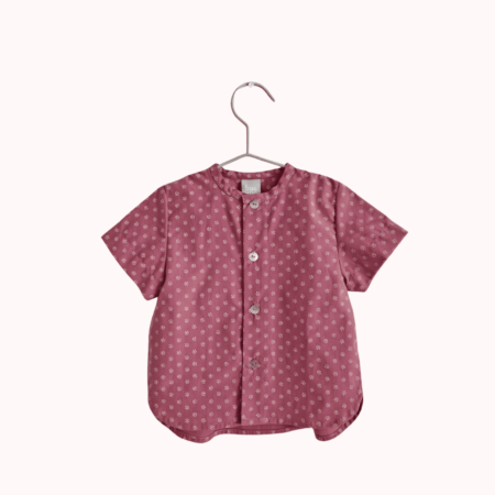 Camisa menino algodão cereja