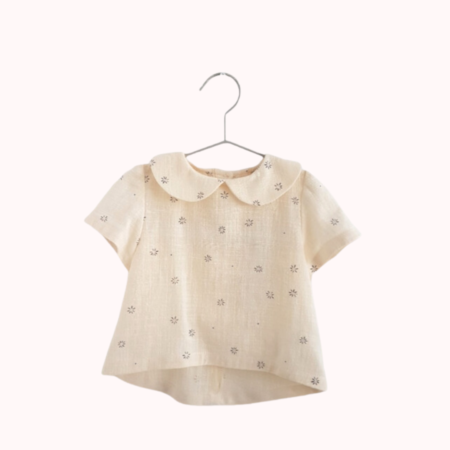 Blusa menina algodão natural, Madalena