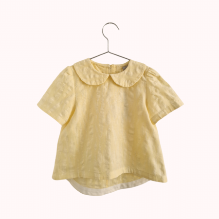 Blusa menina algodão amarelo, Madalena