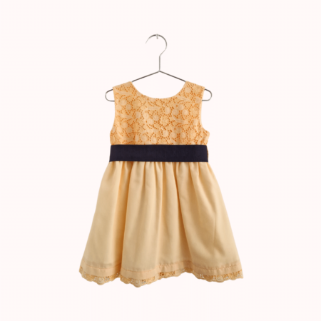 Vestido de Algodão Bordado Luz, cor salmão